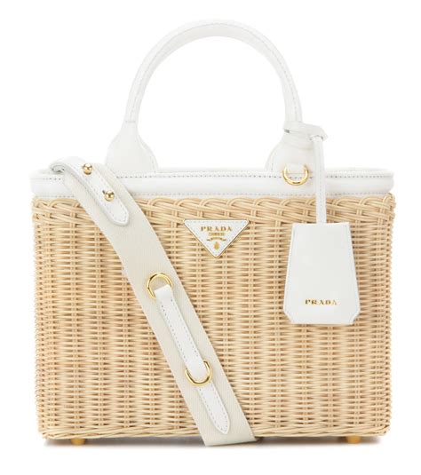 prada beach bag|prada wicker tote bag.